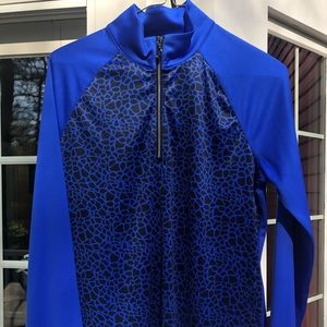 Greg Norman golf quarter zip. Black and blue!